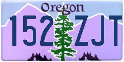 OR license plate 152ZJT
