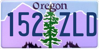 OR license plate 152ZLD