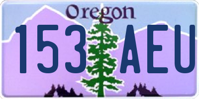 OR license plate 153AEU