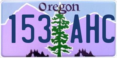 OR license plate 153AHC
