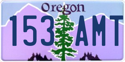 OR license plate 153AMT