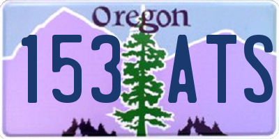 OR license plate 153ATS