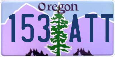 OR license plate 153ATT