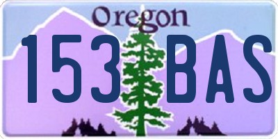 OR license plate 153BAS