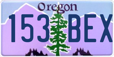 OR license plate 153BEX