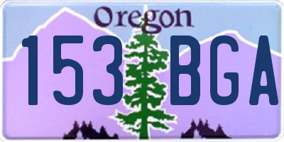 OR license plate 153BGA