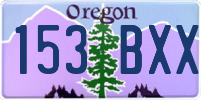 OR license plate 153BXX