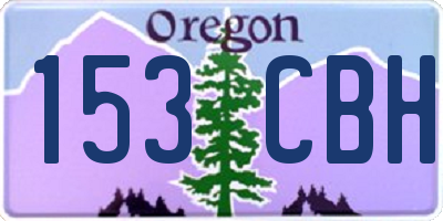 OR license plate 153CBH