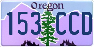 OR license plate 153CCD