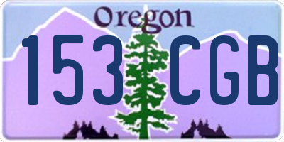 OR license plate 153CGB