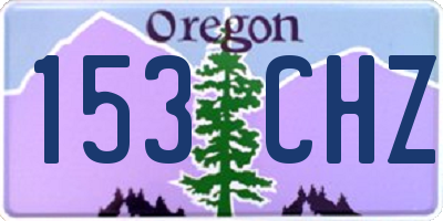 OR license plate 153CHZ