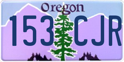 OR license plate 153CJR