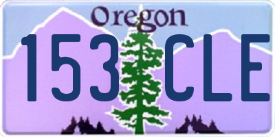 OR license plate 153CLE