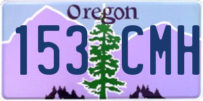 OR license plate 153CMH