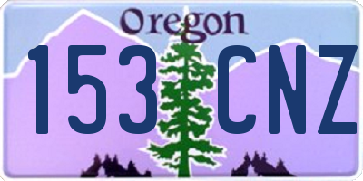 OR license plate 153CNZ