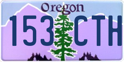OR license plate 153CTH