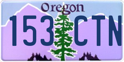 OR license plate 153CTN