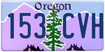 OR license plate 153CVH