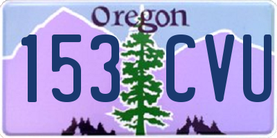 OR license plate 153CVU