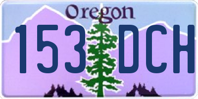OR license plate 153DCH