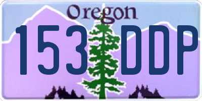 OR license plate 153DDP