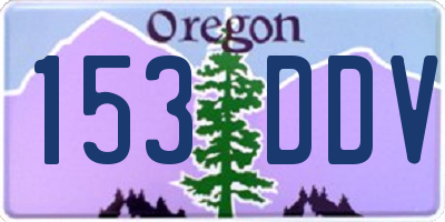 OR license plate 153DDV