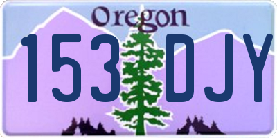 OR license plate 153DJY