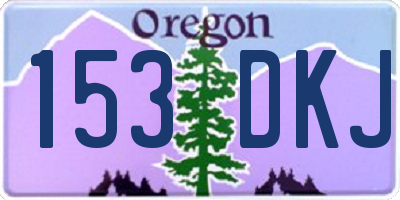 OR license plate 153DKJ