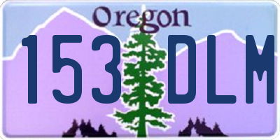 OR license plate 153DLM