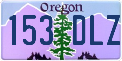 OR license plate 153DLZ