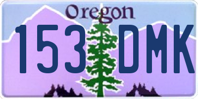 OR license plate 153DMK