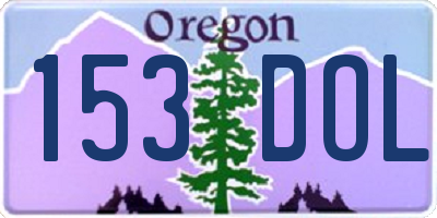 OR license plate 153DOL