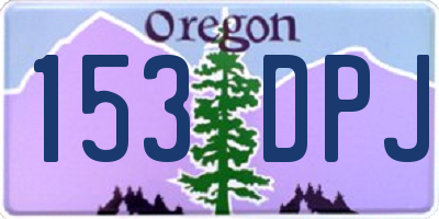 OR license plate 153DPJ