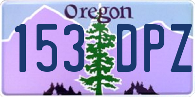 OR license plate 153DPZ