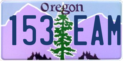 OR license plate 153EAM