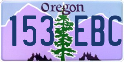 OR license plate 153EBC