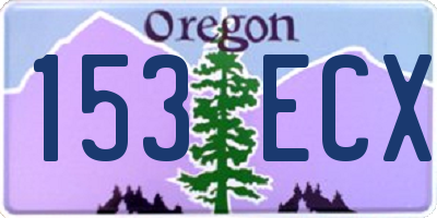 OR license plate 153ECX