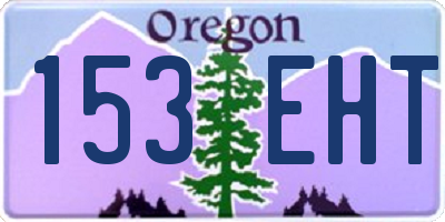 OR license plate 153EHT