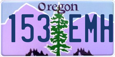 OR license plate 153EMH