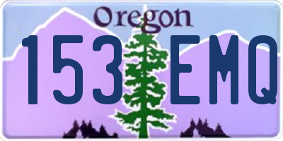 OR license plate 153EMQ