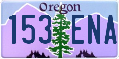 OR license plate 153ENA