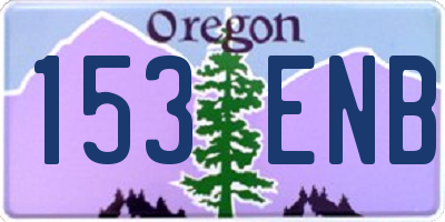OR license plate 153ENB