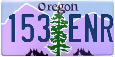 OR license plate 153ENR