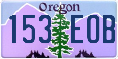 OR license plate 153EOB