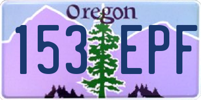 OR license plate 153EPF