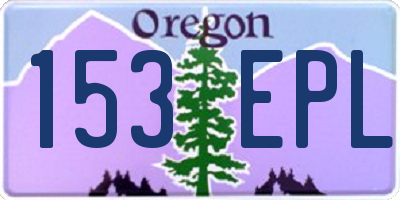 OR license plate 153EPL