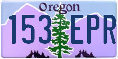 OR license plate 153EPR