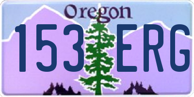 OR license plate 153ERG
