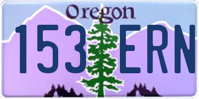 OR license plate 153ERN