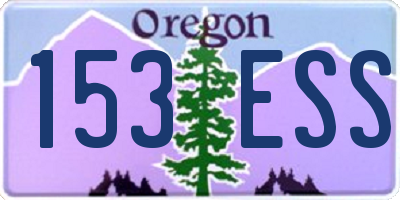 OR license plate 153ESS